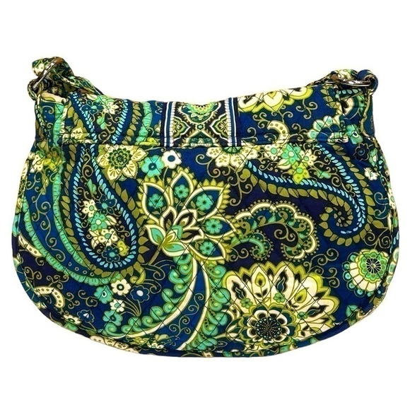 Vera Bradley Saddle Up Rhythm & Blues Green/Blue/Yellow Crossbody EUC RETIRED - Picture 3 of 8
